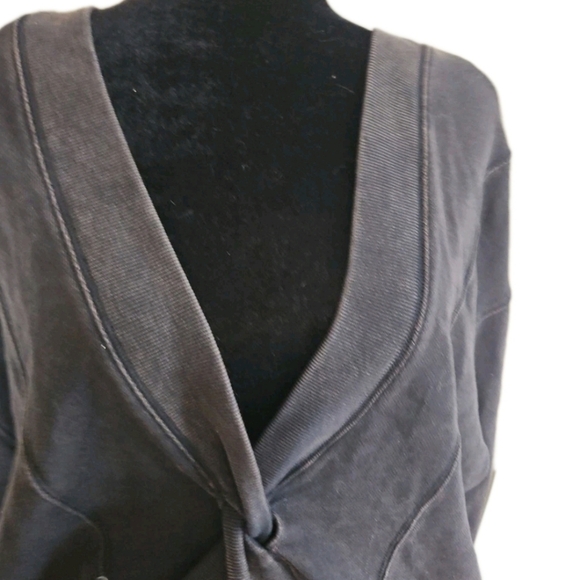 Free People Movement Womens Faded Black Go For Gold Reversible Pull Over M - Picture 7 of 16